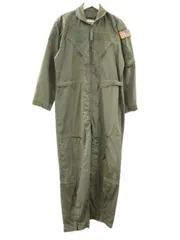 ヴィンテージ VINTAGE U.S.AF 米軍 90s サマーフライトカバーオール つなぎ 夏用フライトスーツ オリーブ 42Sのサムネイル