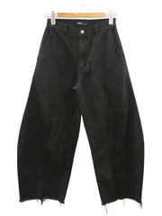 プラージュ Plage ブラックデニムパンツ ワイド カットオフ 36 ジーンズ ボトムスのサムネイル