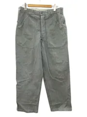 ヴィンテージ VINTAGE スイス軍 80s デニムワークパンツ 後期型 ベイカーパンツ グリーン ミリタリーパンツ 50/72のサムネイル