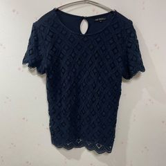 M'S GRACY エムズグレイシー 半袖ワンピース 38 M ライトブルー フリル
