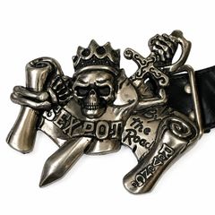 Ed Hardy ベルト スタッズ ハート スカル - メルカリ