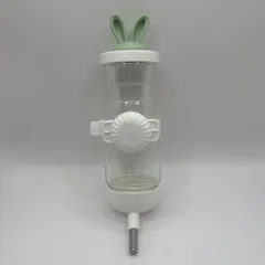 【全4色】小動物用 給水器 550ml ケージ取り付けタイプ ホワイト×グリーンのサムネイル