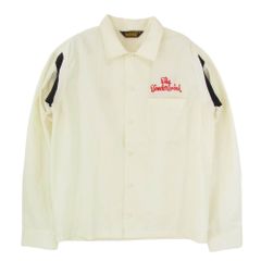 m*5様 テンダーロイン　レーヨン　シャツ　白　長袖　ボーリングシャツ　50s m*5様 テンダーロイン レーヨン シャツ 白 長袖 ボーリングシャツ 50s