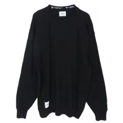 WTAPS ダブルタップス 20AW 202MADT-KNM01 DECK SWEATER WOOL デッキ クルーネック ウール ニット セーター ブラック系 4【中古】のサムネイル