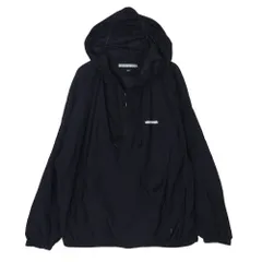 NEIGHBORHOOD ネイバーフッド 22AW 222TSNH-JKM02 ANORAK JK.NY アノラック ジャケット ロゴ プルオーバー ナイロン パーカー アウター ブラック系 L【中古】のサムネイル