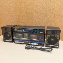 SONY ラジカセ CFS-W600 ブラック ダブルカセット 商品説明必読