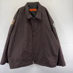 古着 レッドキャップ RED KAP ジャケット フルジップ ワッペン 大きいサイズ 作業着 ワーク 襟付き 4XL  ブラウン メンズのサムネイル