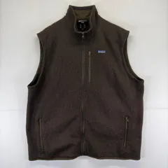 古着 パタゴニア patagonia ベスト フルジップ ワンポイント ロゴ ベターセーター アウトドア 大きいサイズ 3XL  ブラウン メンズのサムネイル
