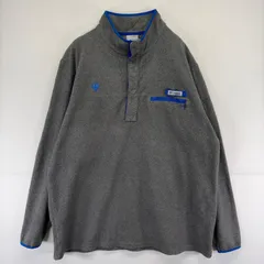 古着 コロンビア Columbia フリース ジャケット スナップボタン PFG トレーナー プルオーバー 大きいサイズ 2XL  グレー メンズのサムネイル