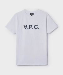 美品】 A.P.C. 近年モデル Tシャツ 刺繍ロゴ クルーネック 丸首 - メルカリ