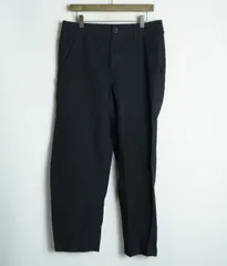 正規 美品 COMME des GARCONS HOMME DEUX コムデギャルソン オムドゥ ポリ縮絨 ワイド テーパード パンツ DT-P032 AD2017 黒 M 4670Q♪のサムネイル