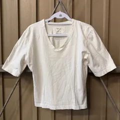 アニエスベー T-shirt d'artiste LORENZO BENEDETTI ET SAMON TAKAHASHI コラボ Vネック Tシャツ ホワイトのサムネイル