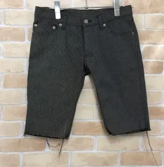 【中古】 NUMBER (N)INE ナンバーナイン 02ss 初期 カットオフショートパンツ グレー 2 111444761のサムネイル