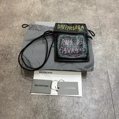 BALENCIAGA エクスプローラー グラフィック レザーポーチ ショルダーバッグ ショルダーバッグ バレンシアガ ブラック F （19996M）のサムネイル