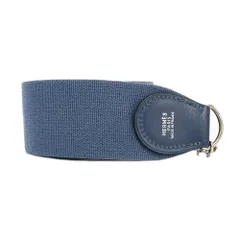 【天白】エルメス ショルダーストラップ ブルー系 ネイビー シルバー金具 キャンバス レザー 小物 その他 メンズ レディースのサムネイル