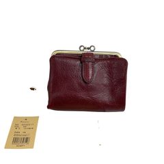 【未使用】Dakota ダコタ クラプトン がま口 二つ折り財布 レンガ 管理番号:A761