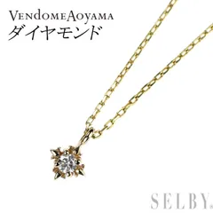 ヴァンドーム青山 K10YG ダイヤモンド ペンダントネックレスのサムネイル