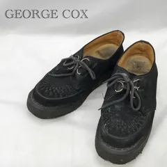 GEORGE COX ジョージコックス 3588 VIB GIBSON ギブソン ラバーソール サイズ7 約25.5cm ブラック 黒 スエード メンズ 靴_233のサムネイル