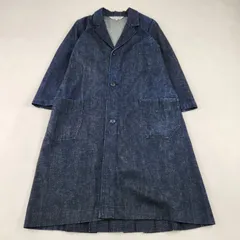 COMME des GARCONS	ロングコート	コムデギャルソン デニム プリーツ インディゴ コムコムのサムネイル