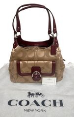 亘】美品 COACH Signature Hobo Shoulder Bag F24742 COACH 