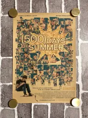クラフト紙製 映画ポスター (500)日のサマー (ズーイー・デシャネル 主演) 42㎝×30㎝ #5 D07-19/SUNのサムネイル