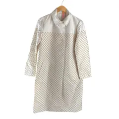 アルチザン ARTISAN コート ステンカラーコート シルク混 市松柄 薄手 ベージュ系 9サイズ 1014171のサムネイル
