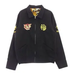 THE FLAT HEAD ザフラットヘッド FN-OJ-C006 百虎 SOUVENIR JACKET ベトジャン リバーシブル レーヨン刺繍 スーベニアジャケット ブラック系 36【中古】のサムネイル