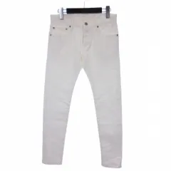 5351プールオム 5351 POUR LES HOMMES スキニー デニム パンツ ストレッチ ボタンフライ 44 ホワイト ■GY74のサムネイル