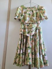 美品✨希少 フェンディ 花柄ワンピース ベルト付き ヴィンテージ