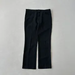 90s USA製 Lee ブラック ポリエステル パンツ W38 スタプレ系 ビンテージのサムネイル