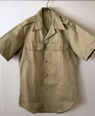 【デッドストック】ヴィンテージ 米軍 60's チノシャツ ワークシャツ コットンのサムネイル