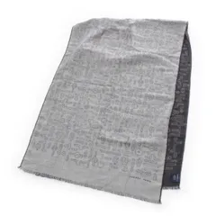 エルメス 23AW カシミヤ シルク 馬具柄 大判 ストール スカーフ マフラー ショール グレー【中古】のサムネイル