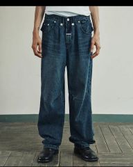 美品バックラッシュ25SS定価7万ストレッチデニムオーバー
