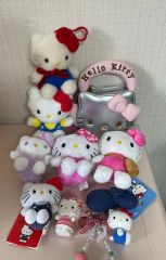 レアあり Hello Kitty ぬいぐるみ ペン 根付け 缶バッジ まとめ売り