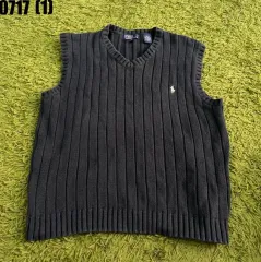 POLO RALPH LAUREN ポロラルフローレン Vネック ニット ベスト ネイビー Mのサムネイル
