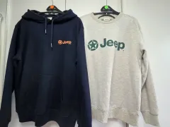 Jeep メンズ 約起毛 フードTシャツ 約起毛 スウェット Lのサムネイル