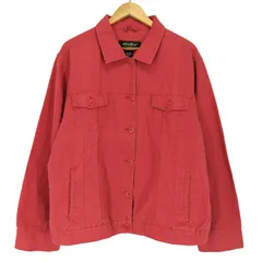 エディーバウアー Eddie Bauer 緑タグ コットンリネン トラッカージャケット レディース JPN：XXL のサムネイル