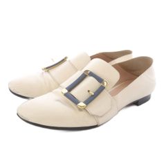 美品】BALLY Janelle ローファー ホワイト 本革 ブロックヒール - メルカリ