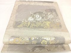 平和屋着物○男性 本場筑前博多織 角帯 寿地文 証紙付き 正絹 逸品