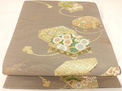 平和屋着物○男性 本場筑前博多織 角帯 寿地文 証紙付き 正絹 逸品