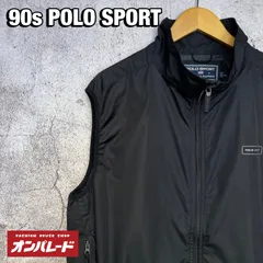 90s POLO SPORT ポロスポーツ ラルフローレン ナイロンベスト ブラック XLのサムネイル