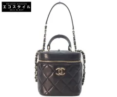 CHANEL シャネル AS1626 黒 ゴールド金具 ラム トレンディCC 2WAYバニティのサムネイル