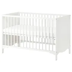 IKEA イケア SOLGUL ソルグル ベビーベッド ホワイト 赤ちゃん用ベッド 乳児用 シンプル 北欧デザイン インテリア ※マット無し 【MY0719】のサムネイル
