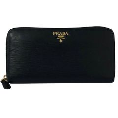 PRADA プラダ 長財布 サフィアーノレザー ラウンドファスナー L字