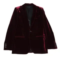 ジャンポールゴルチエオムJean Paul GAULTIER HOMME ベルベットショールカラージャケット ボルドー48のサムネイル