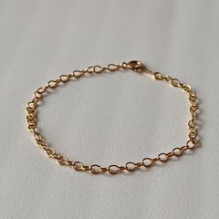 英国 イギリス ヴィンテージ 9k 9金 フィガロチェーン ゴールド