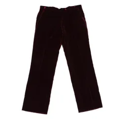 ジャンポールゴルチエオムJean Paul GAULTIER HOMME ベルベットテーパードパンツ ボルドー48のサムネイル