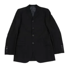 ジャンポールゴルチエオムJean Paul GAULTIER HOMME レーヨン混紡ラメストライプジャケット 黒48のサムネイル