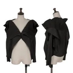 プリーツプリーズPLEATS PLEASE フリルカラー1Bジャケット 黒3のサムネイル