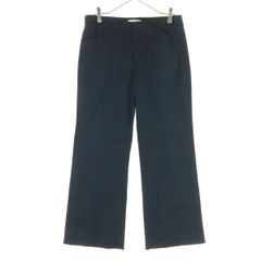 GAP ギャップ コットン ストレート スラックスパンツ 6 ネイビー系 レディース 古着
